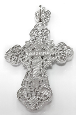 Ювелирный крест из серебра