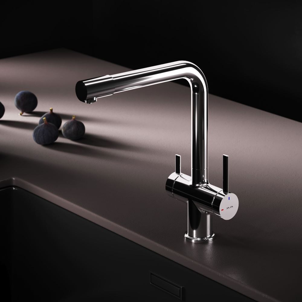 Смеситель для кухни с каналом для питьевой воды, L-излив AM.PM Func F8F05700