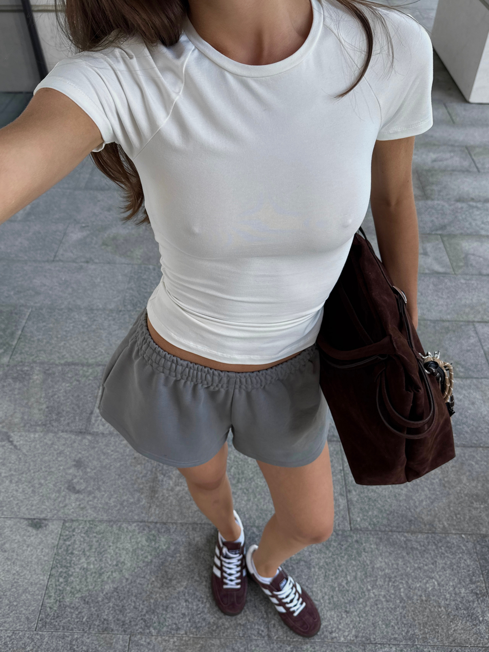 Шорты мини из футера