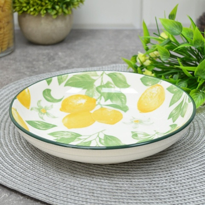 Тарелка глубокая 20см Lemon
