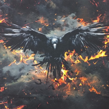 Кулирка с лайкрой Купон Ворон высота 85см