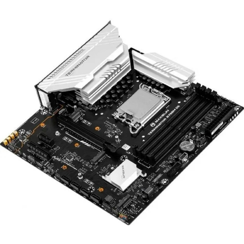 MAXSUN MS-Terminator B760M D5 (Socket 1700, mATX, 4*DDR5, HDMI+DP, 4*SATA3, 3*M.2, 1xPCI-E x16 /1xPCI-E x4, 6*USB 2.0,  2*USB 3.2 Gen1, LAN 1*2.5G, RTL)