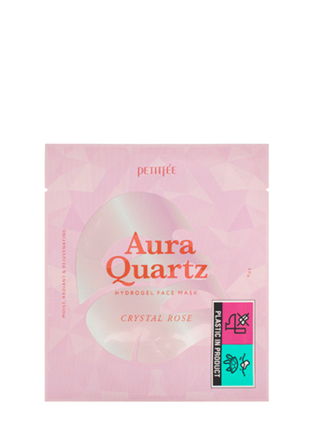 Petitfee Aura Quartz Hydrogel Face Mask Гидрогелевая маска для лица с жемчужной пудрой