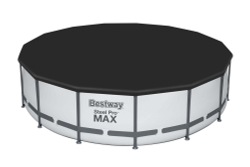 Каркасный бассейн Bestway 457х122 см + фильтр-насос 3028 л/ч, тент, лестница (56438 BW)