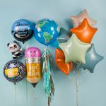 Шар (19''/48 см) Звезда, Папайя, 1 шт.