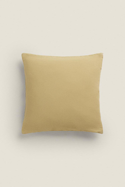 ZARA HOME ЛЬНЯНОЙ ЧЕХОЛ ДЛЯ ДЕКОРАТИВНОЙ ПОДУШКИ, ЗЕЛЕНЫЙ