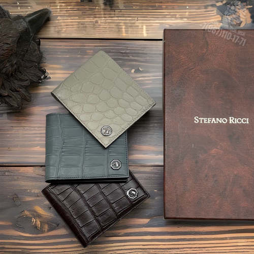 Кошелёк Stefano Ricci из кожи крокодила