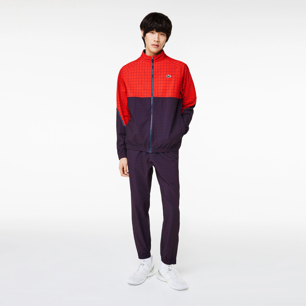 Мужские теннисные Костюмы Lacoste Men - Red, Blue