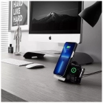 Беспроводное зарядное устройство Pitaka MagEZ Slider 3в1+MagSafe black