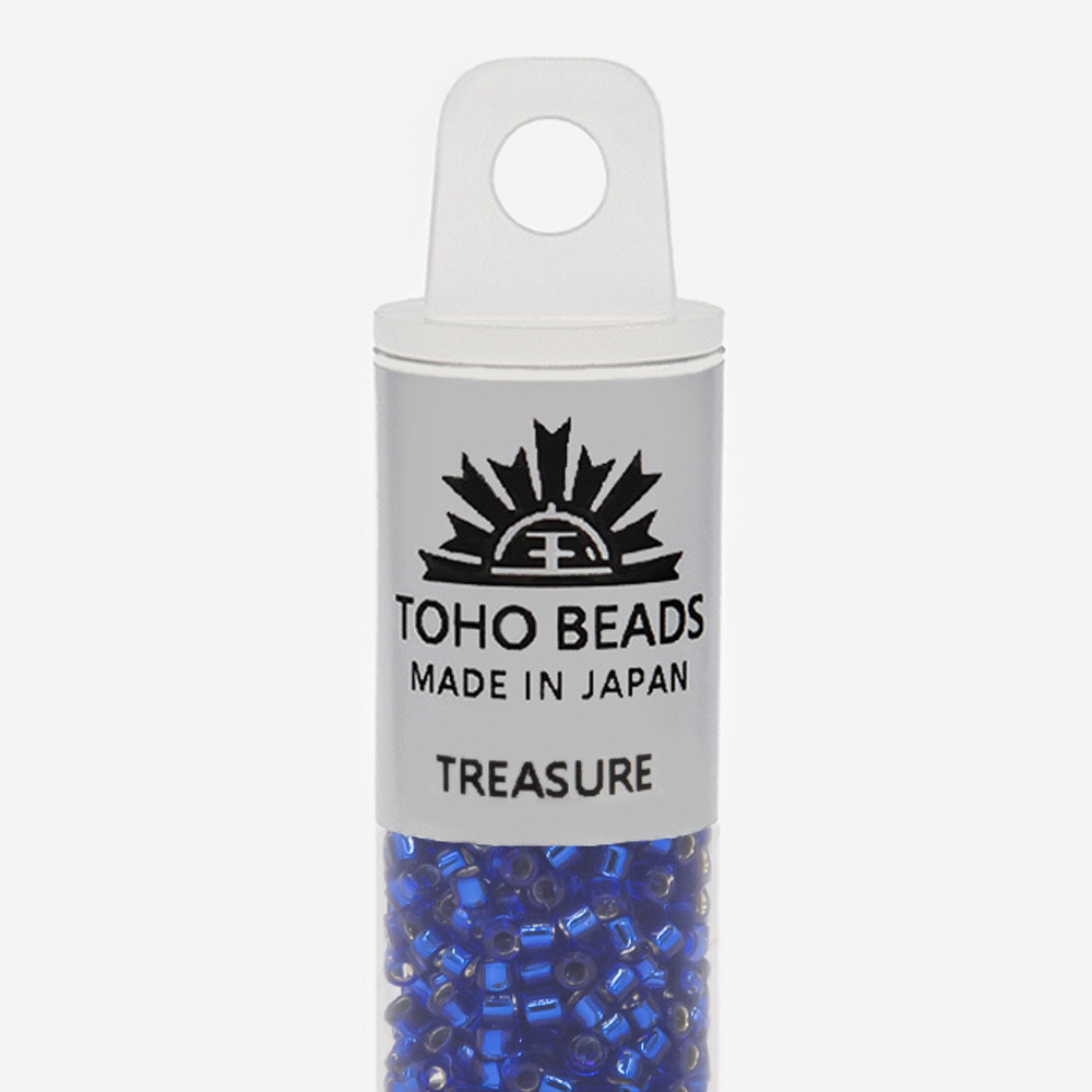 Японский бисер TOHO Treasure (№28), с внутренним серебрением, прозрачный