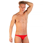 Хлопковые трусы-слипы с заниженной посадкой (Размер: XL) (Цвет: коричневый)