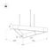 Подвесной светодиодный светильник Arlight ALT-LINEAIR-TRIANGLE-FLAT-UPDOWN-DIM-785-85W Warm3000 035703