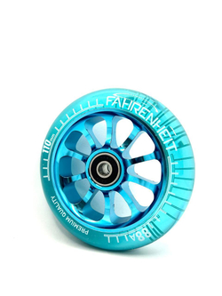 Колесо Fahrenheit 110*24 mm 10-Spoked, голубой/прозрачный голубой