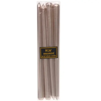 Свеча «Эдем» (набор 4 шт) 2.1*30 см, Розовое золото