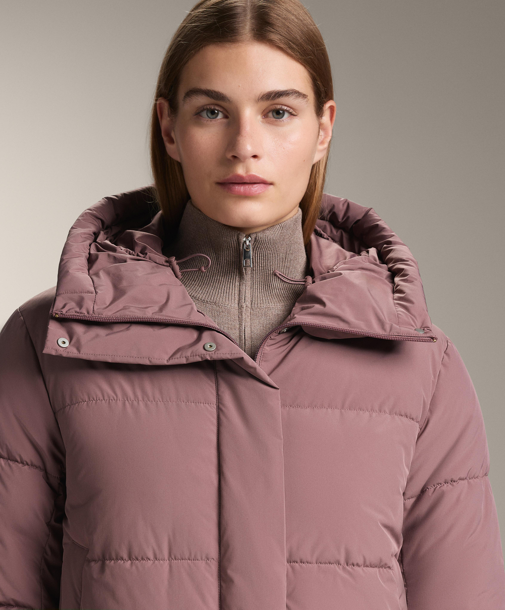 Oysho Водоотталкивающая утепленная куртка Primaloft®, фиолетово-розовый