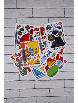 Аппликации для детей: развивающие наклейки с животными для малышей (А6, 9 листов)ющие наклейки для малышей А6