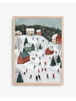 Новогодний декор постер 50х70 см на стену