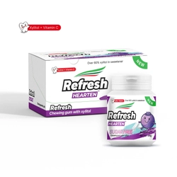 Жевательная резинка со вкусом черники Refresh в банке