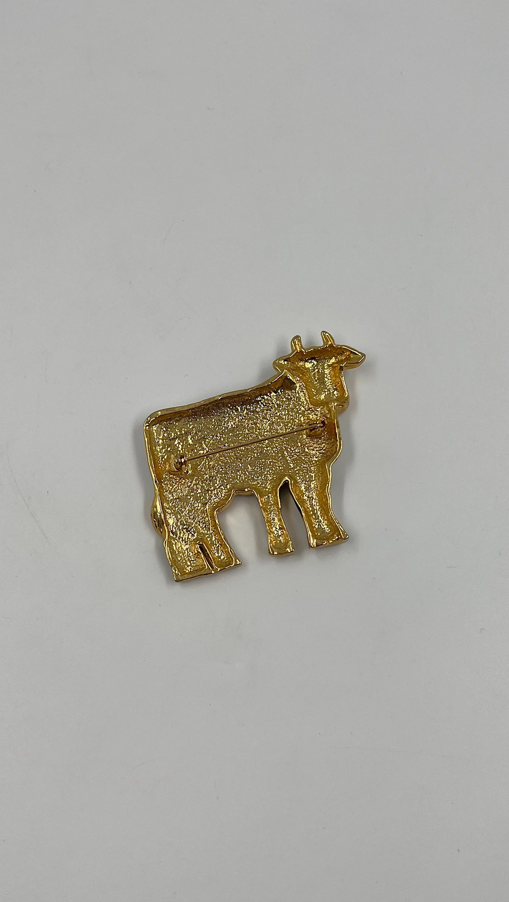 Брошь корова с телёнком