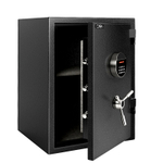 Сейф огнестойкий DELI "ET600" электронный замок + ключ, 360х350х500 мм, 37 кг, серый