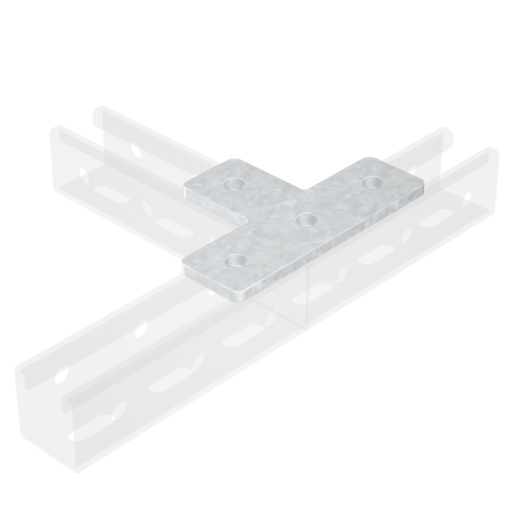 Пластина соединительная Т-обр., нержавеющая сталь AISI 304