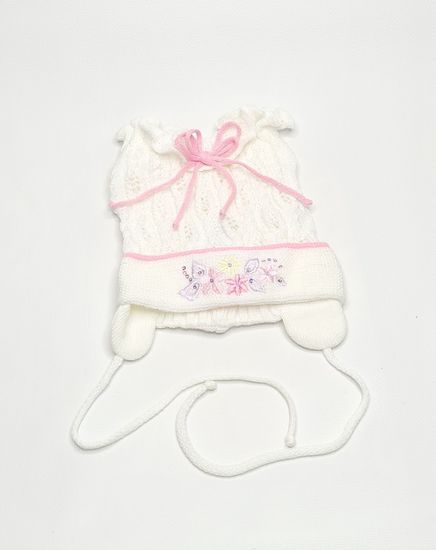 Шапочка детская для девочек, розовая