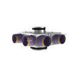 Присоединительная коробка проходная KVF 160/125/75×6 на 6 выходов