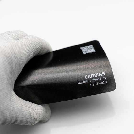 Веер образцов виниловой цветной пленки Carbins