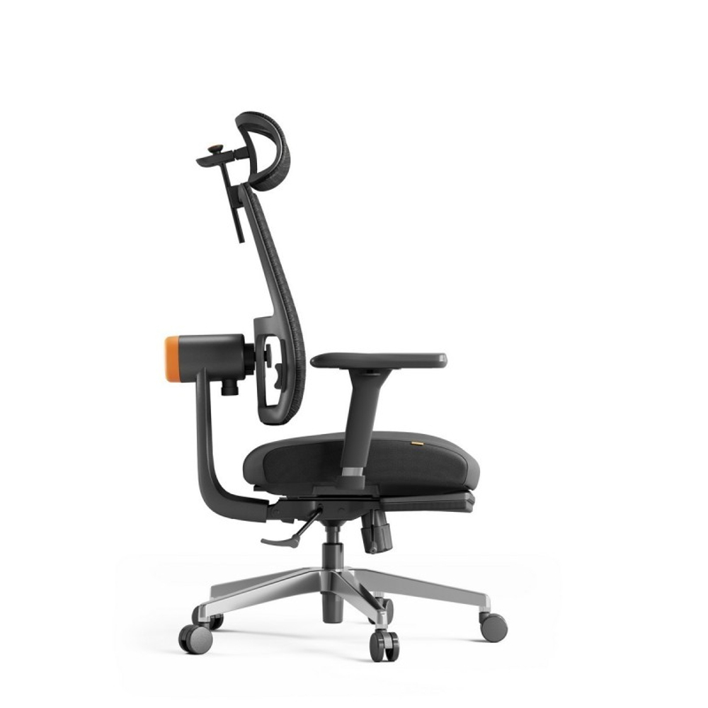 Эргономичное компьютерное кресло FoxGear NETZ модель M, черный (FG-NETZ-M-BK)