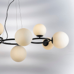 815097 Люстра GLOBO 9х40W G9 МАТОВЫЙ ЧЕРНЫЙ