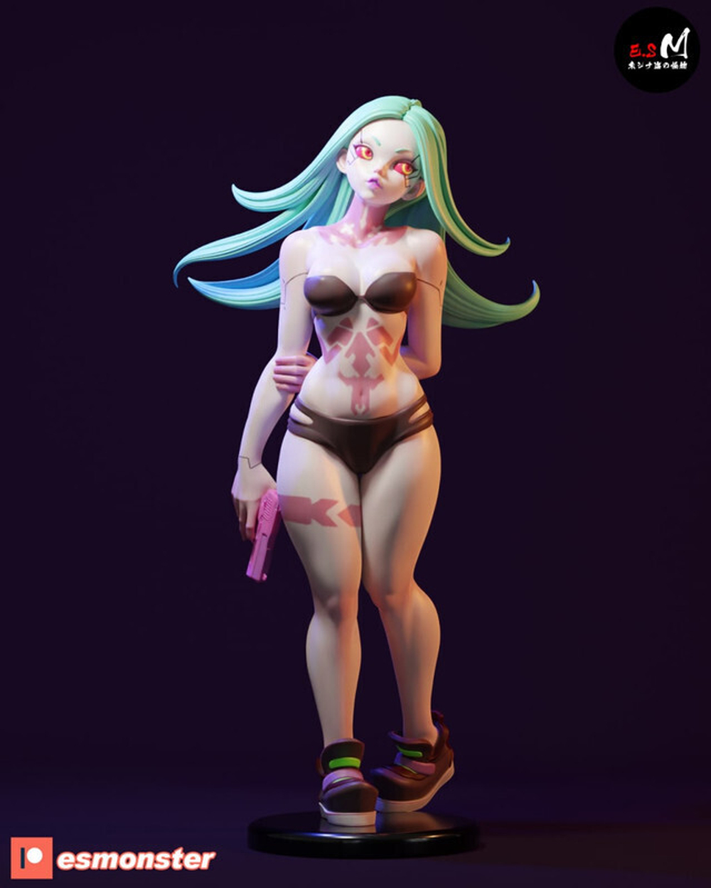 Rebecca Ребекка Киберпанк Cyberpunk Коллекционная Фигурка Аниме