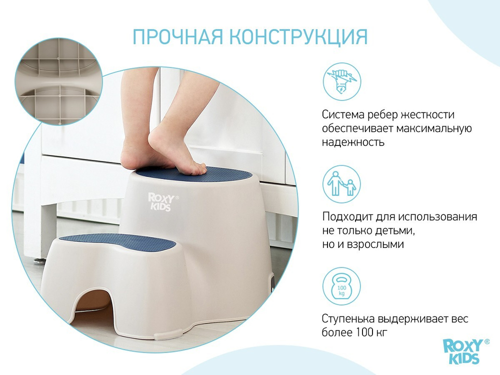 Ступенька-подставка для детей синяя арт. RPD-001