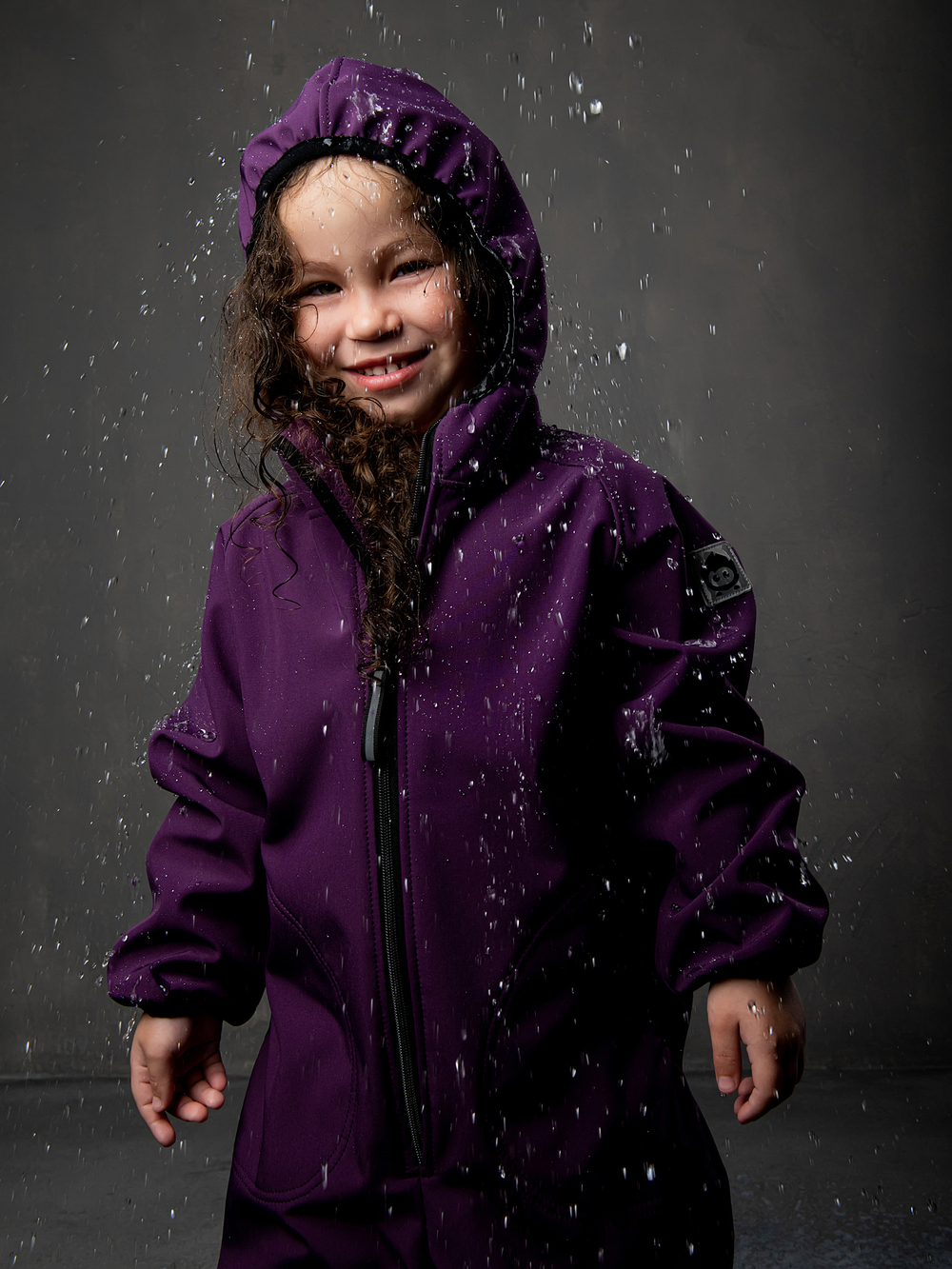 Комбинезон из софтшелла "Фиолетовый"