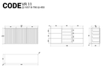 Комод на цоколе CODE VR11