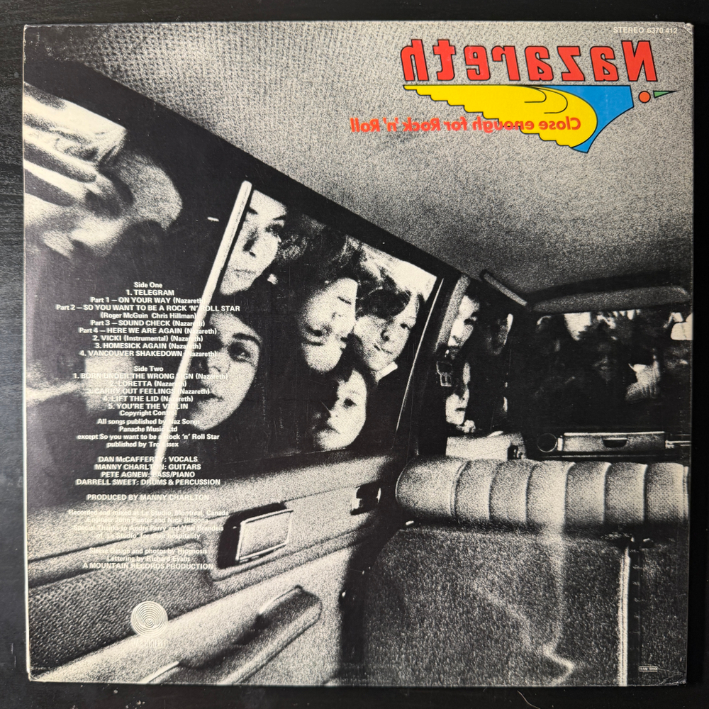 Nazareth - Close Enough For Rock 'N' Roll (Скандинавия 1976г.)