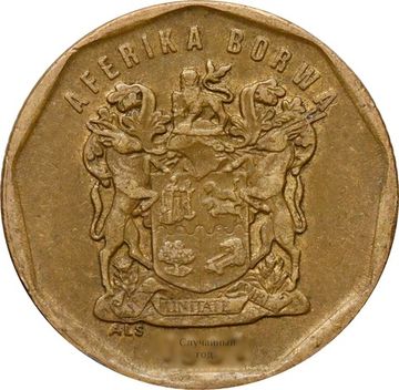 20 центов 1996-2000 ЮАР