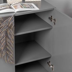 Комод Тропик Классик с 2 полками Серый Голд