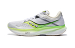 Saucony Ride 16 casual and comfortable all-match fabric non-slip shock absorption wear-resistant low-top training running shoes men's white and green