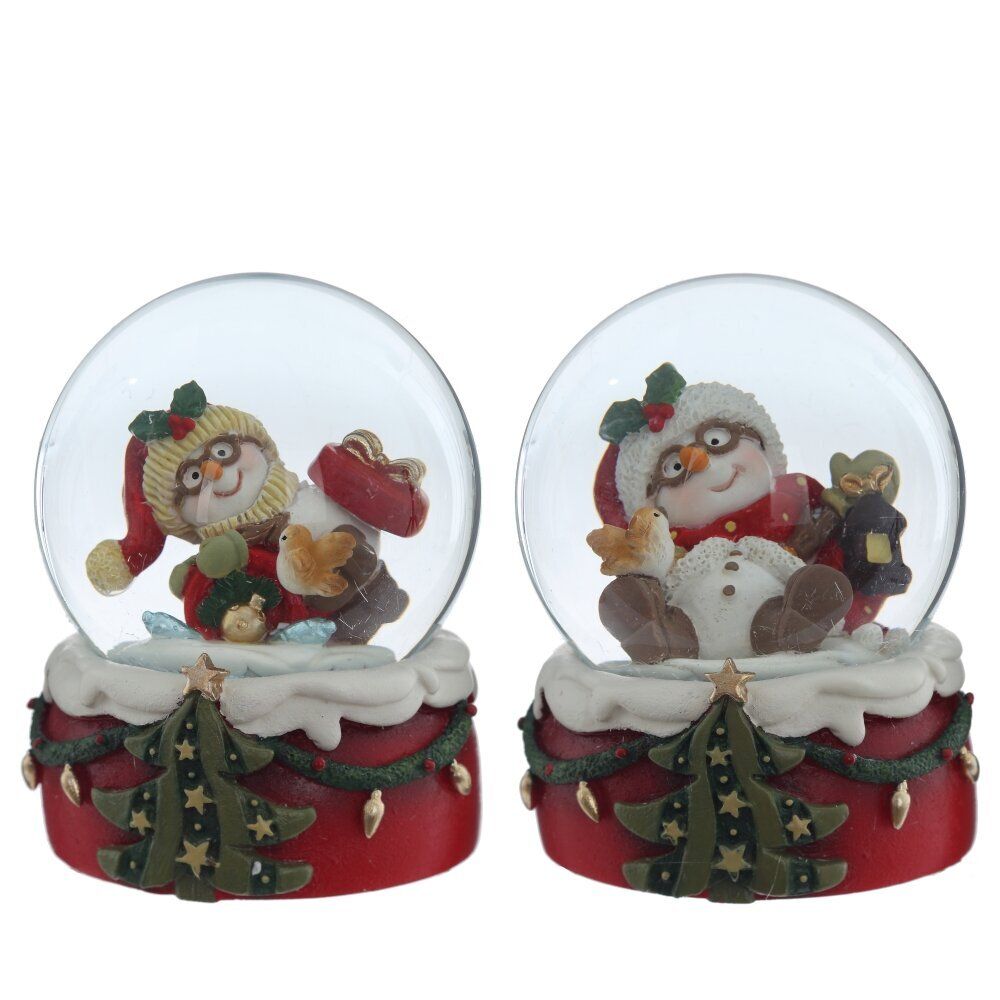 GAEM Фигурка декоративная "Снеговик" в стекл шаре, D 6.5 см, L6,5 W7 H8 см, 2в.