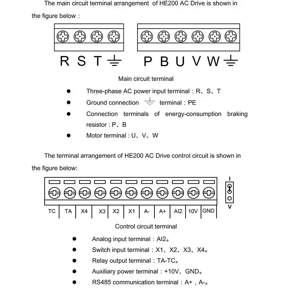 Частотный преобразователь HE200 2,2 кВт киловата 220 в однофазный вход 380В Трехфазный выход