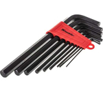 НАБОР КЛЮЧЕЙ ИМБУСОВЫХ MATRIX НЕХ 2-12ММ CRV ОКСИДИР 9ШТ 11227