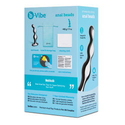 b-Vibe STAINLESS STEEL ANAL BEADS - Анальный стимулятор