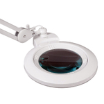 Лупа-лампа на струбцине Veber LED Bi-color, со сменными линзами и подсветкой (8608D)