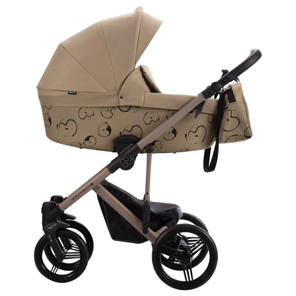 Коляска 2в1 Bebetto MAGNUM LIGHT SE light se 06 (т.бежевый) бежевая рама