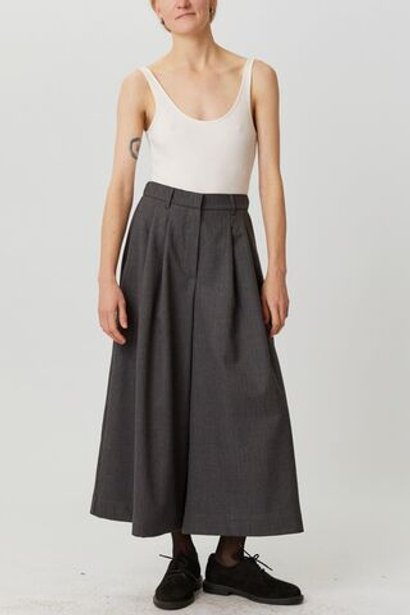 Кюлоты из серой шерсти