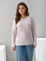 Лонгслив ЛНкл-081/бежевый-меланж