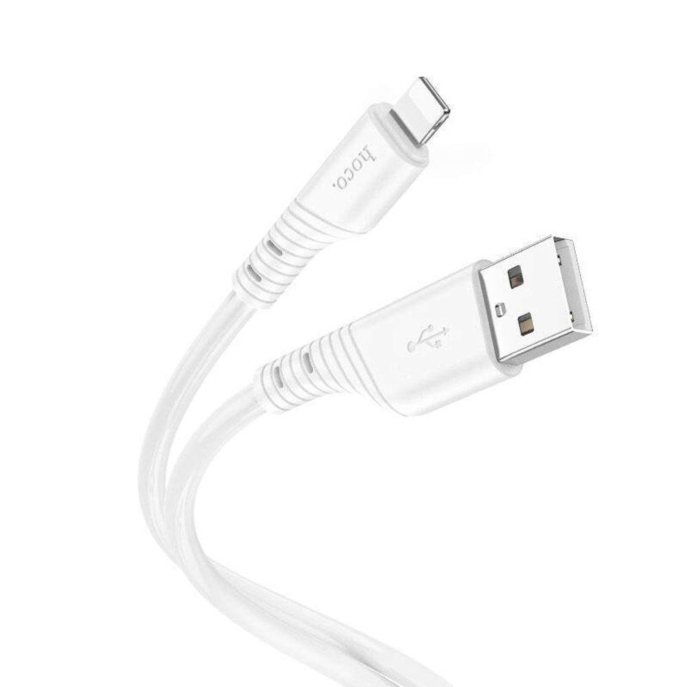 Кабель USB - Lightning HOCO X97 Silicone (белый) 1м