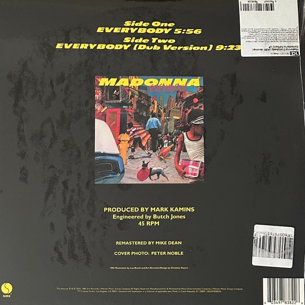 Madonna ‎– Everybody (Европа 2022г.) 12", 45 RPM