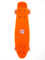 Скейт пенни-борд Igrokat OrangeStreet 22" с динамической подсветкой колес