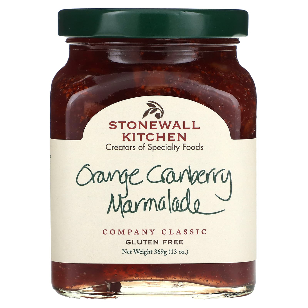 Stonewall Kitchen, апельсин и клюквенный мармелад, 369 г (13 унций)